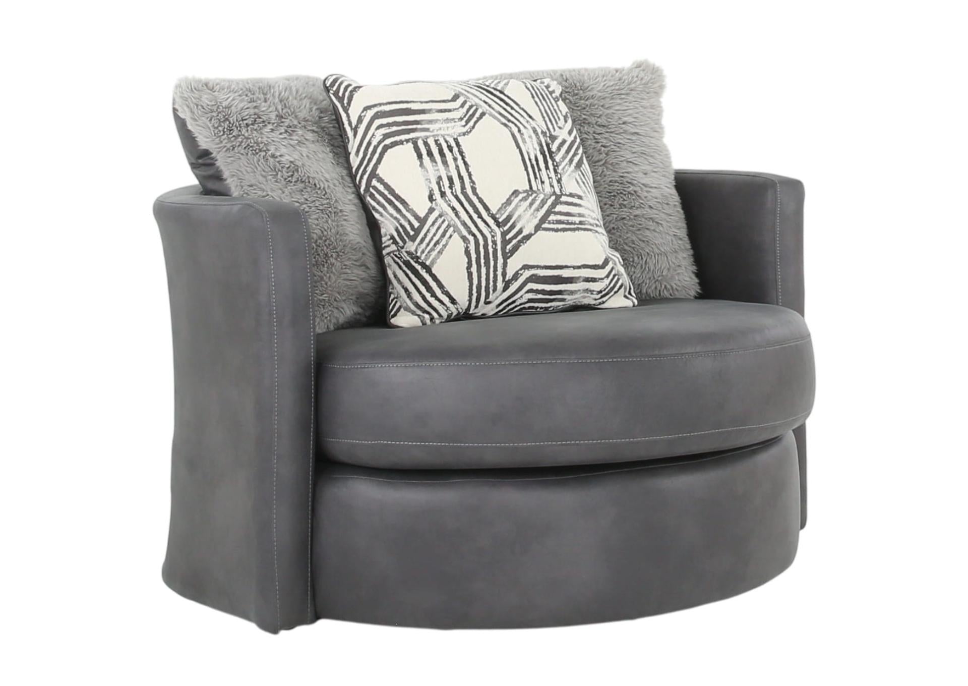 CROW PEWTER SWIVEL CHAIR - Additional View 3