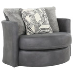 CROW PEWTER SWIVEL CHAIR - Additional View 3