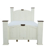 Mansion Aged King Bed - White