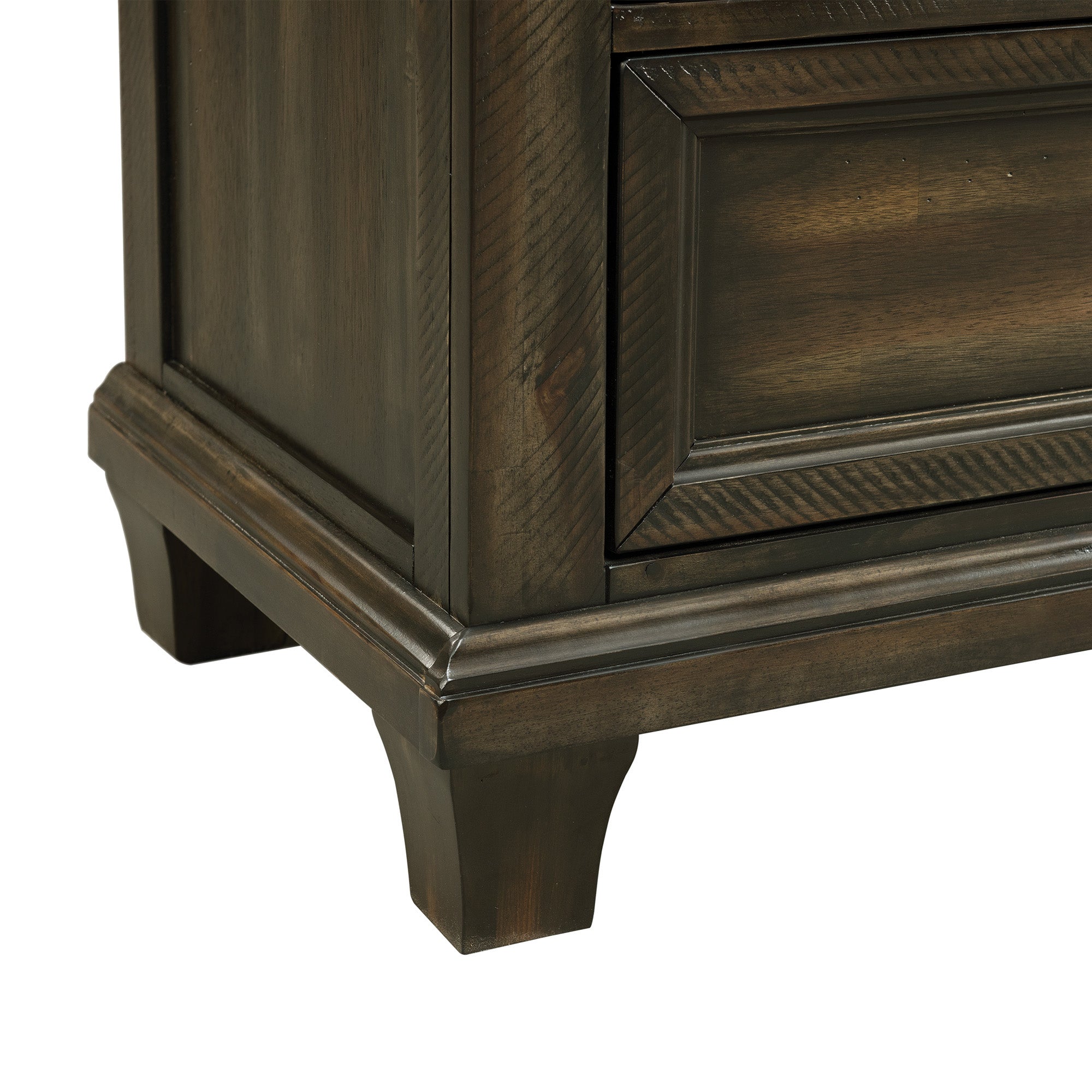 Elements International - Mccoy Dresser - Charcoal - Dark Brown|Dark Gray Wood - Dresser & Mirror - Additional View 5