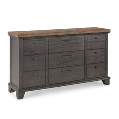 Steve Silver Furniture - Bear Creek Dresser - Brown - Dark Brown Wood - Dresser & Mirror