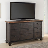Steve Silver Furniture - Bear Creek Dresser - Brown - Dark Brown Wood - Dresser & Mirror - Additional View 1
