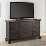 Steve Silver Furniture - Bear Creek Dresser - Brown - Dark Brown Wood - Dresser & Mirror - Additional View 2