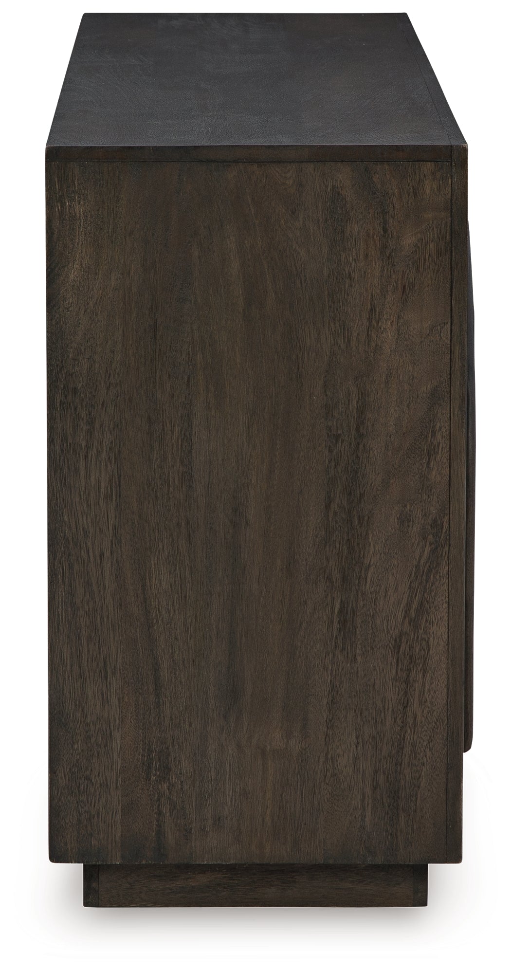 Ashley Furniture - DRELEY ACCENT CABINET - Dark Brown Glass|Wood|Metal - Cabinets - Additional View 4