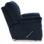 Ashley Furniture - Simplejoy Recliner - Navy - Blue Fabric - Recliners - Additional View 4
