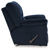 Ashley Furniture - Simplejoy Recliner - Navy - Blue Fabric - Recliners - Additional View 4