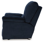 Ashley Furniture - Simplejoy Recliner - Navy - Blue Fabric - Recliners - Additional View 6