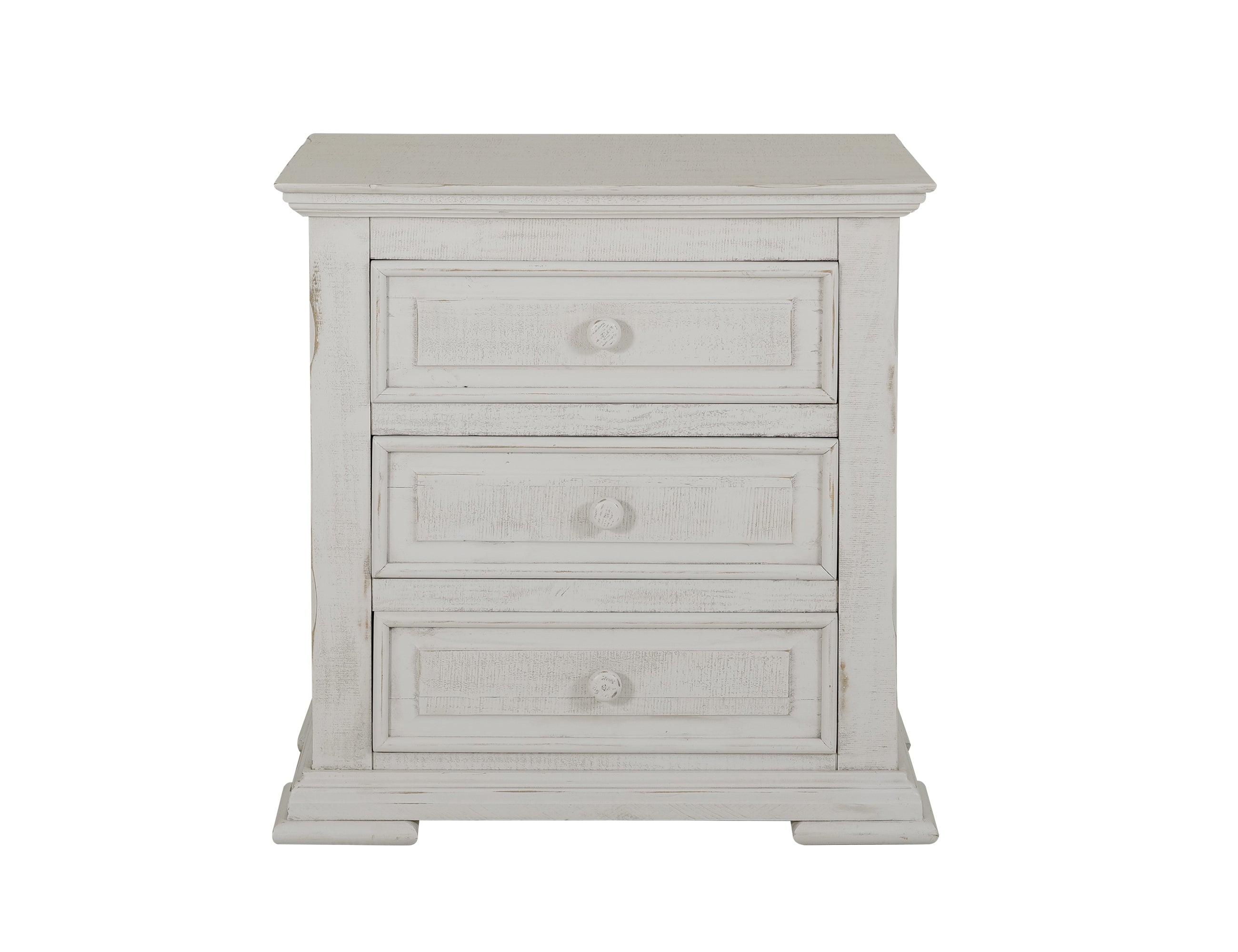 International Furniture Direct - TERRA WHITE NIGHTSTAND - Wood - Nightstands