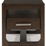 Ashley Furniture - BRECKINGTON END TABLE - Dark Brown Wood - Tables - Additional View 2