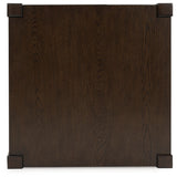 Ashley Furniture - BRECKINGTON END TABLE - Dark Brown Wood - Tables - Additional View 6
