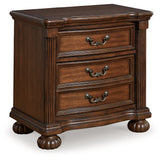 Ashley Furniture - LAVINTON NIGHTSTAND - Dark Brown Wood - Nightstands