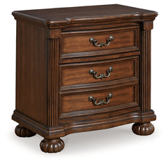 Ashley Furniture - LAVINTON NIGHTSTAND - Dark Brown Wood - Nightstands