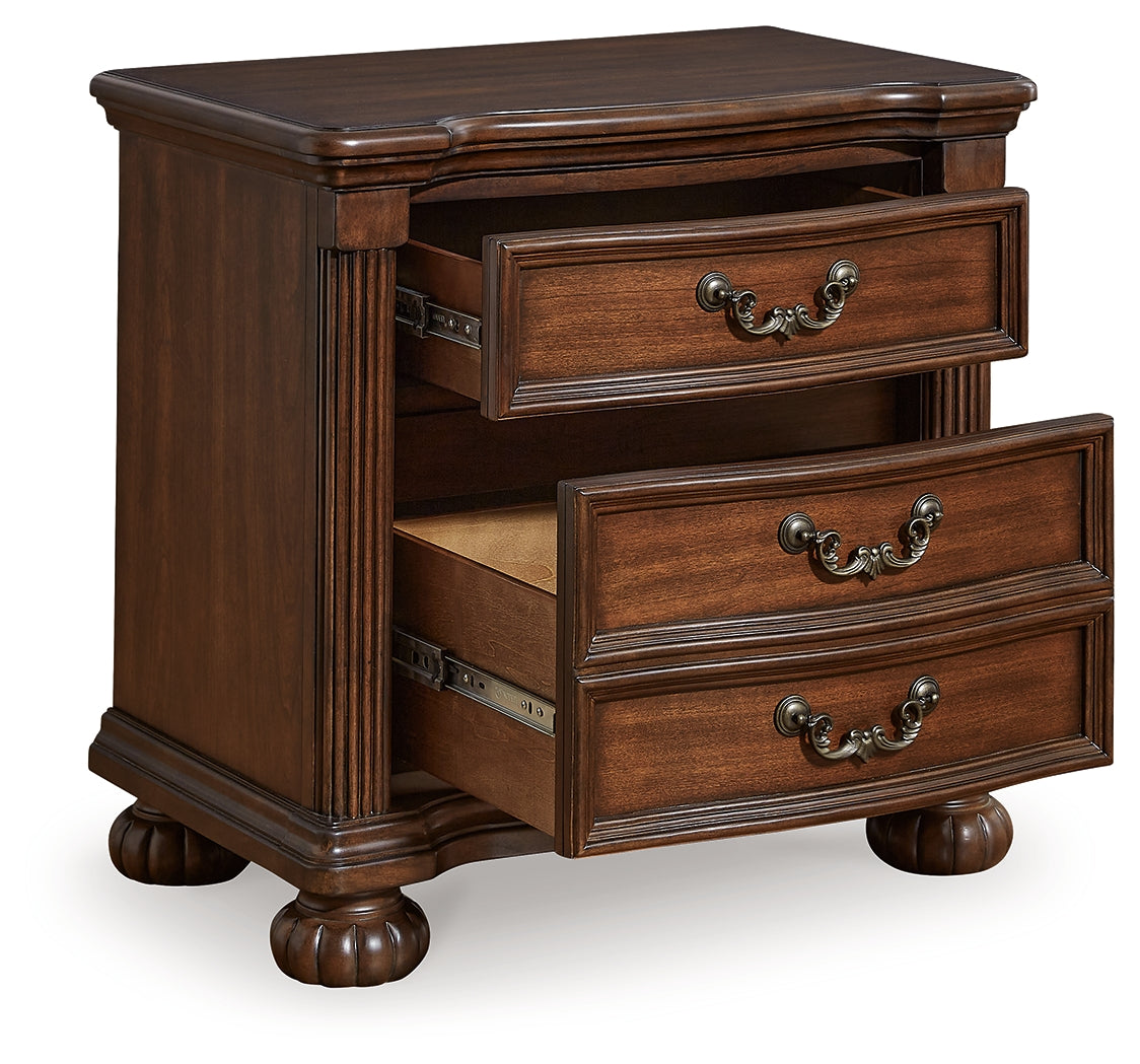 Ashley Furniture - LAVINTON NIGHTSTAND - Dark Brown Wood - Nightstands - Additional View 2