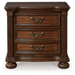 Ashley Furniture - LAVINTON NIGHTSTAND - Dark Brown Wood - Nightstands - Additional View 3