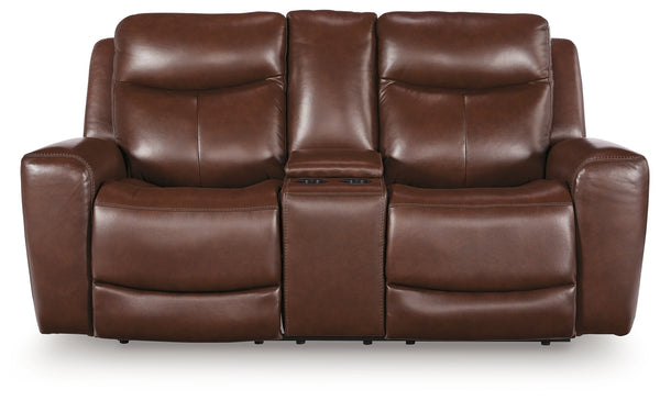 Momentum Moves Power Reclining Loveseat With Console / Adjustable
