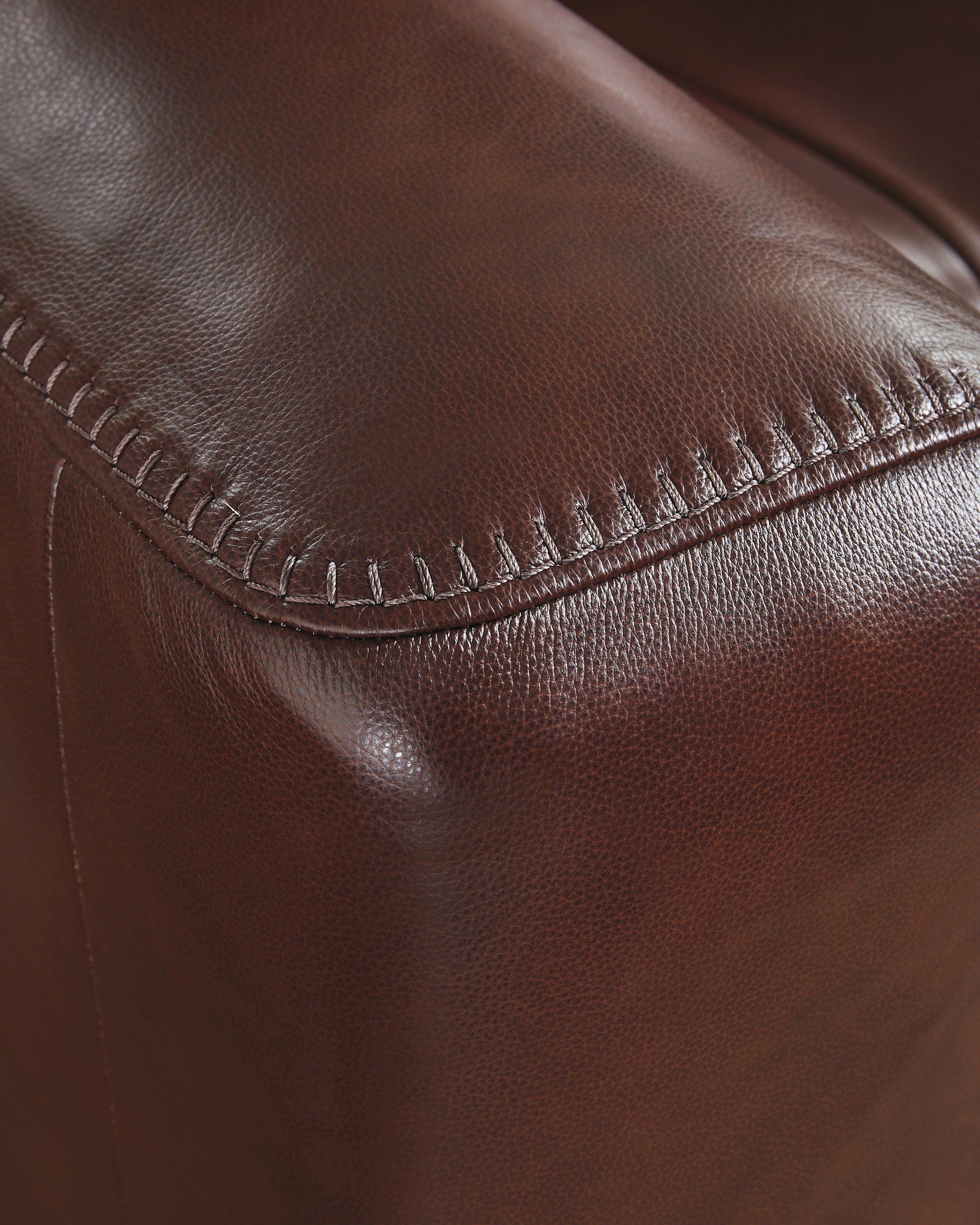 Ashley Furniture - MOMENTUM MAHOGANY LEATHER 2P POWER CONSOLE LOVESEAT - Dark Brown Leather Match - Loveseats - Additional View 6
