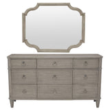 MARQUESA GRAY DRESSER AND MIRROR