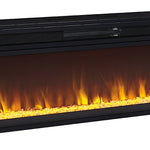 Ashley Furniture - ENTERTAINMENT ACCESSORIES WIDE FIREPLACE INSERT - Black Metal - Fireplace Inserts