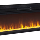 Ashley Furniture - ENTERTAINMENT ACCESSORIES WIDE FIREPLACE INSERT - Black Metal - Fireplace Inserts