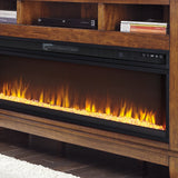 Ashley Furniture - ENTERTAINMENT ACCESSORIES WIDE FIREPLACE INSERT - Black Metal - Fireplace Inserts - Additional View 1
