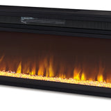 Ashley Furniture - ENTERTAINMENT ACCESSORIES WIDE FIREPLACE INSERT - Black Metal - Fireplace Inserts - Additional View 4