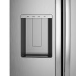 GE FINGERPRINT RESISTANT STAINLESS 28CU SIDE BY SIDE REFRIGERATOR WITH DISPENSER AND LED WALL - Pearl Silver - Refrigerators - Additional View 9