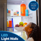 GE FINGERPRINT RESISTANT STAINLESS 28CU SIDE BY SIDE REFRIGERATOR WITH DISPENSER AND LED WALL - Pearl Silver - Refrigerators - Additional View 12