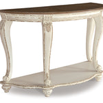 Ashley Furniture - REALYN SOFA TABLE - Light Brown Wood - Tables