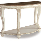 Ashley Furniture - REALYN SOFA TABLE - Light Brown Wood - Tables