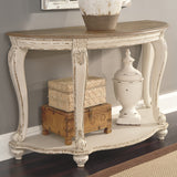 Ashley Furniture - REALYN SOFA TABLE - Light Brown Wood - Tables - Additional View 1