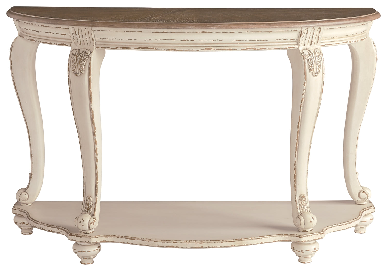Ashley Furniture - REALYN SOFA TABLE - Light Brown Wood - Tables - Additional View 2