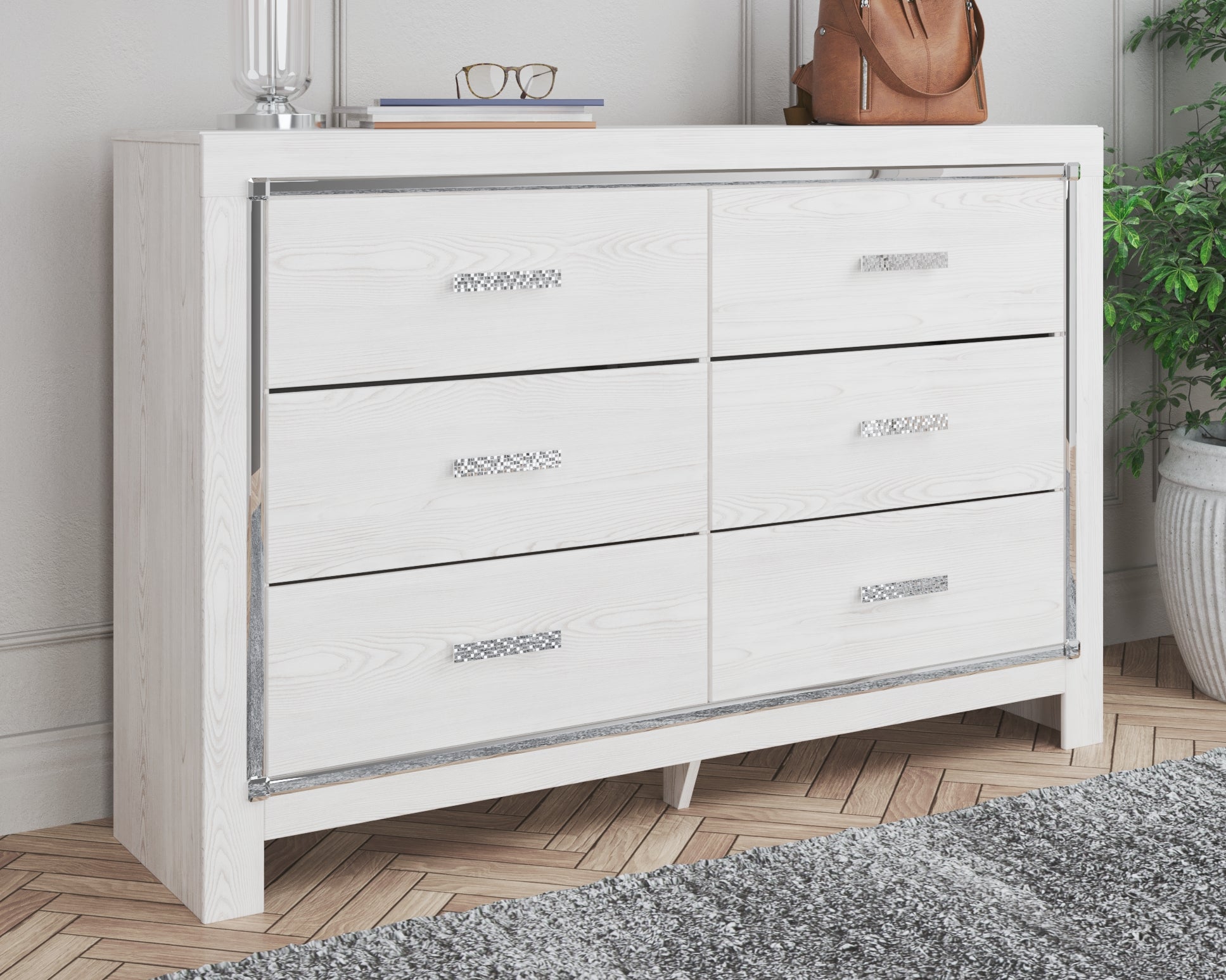 Ashley Furniture - Altyra White Dresser - Wood - Dresser & Mirror - Additional View 1