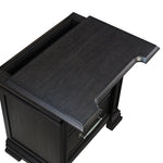 Elements International - KINGS COURT BLACK NIGHTSTAND - Wood - Nightstands - Additional View 8