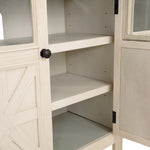 Ashley Furniture - BOLANBURG TWO-TONE EXTRA LARGE MEDIA CONSOLE - White Glass|Wood - TV Stands - Additional View 8