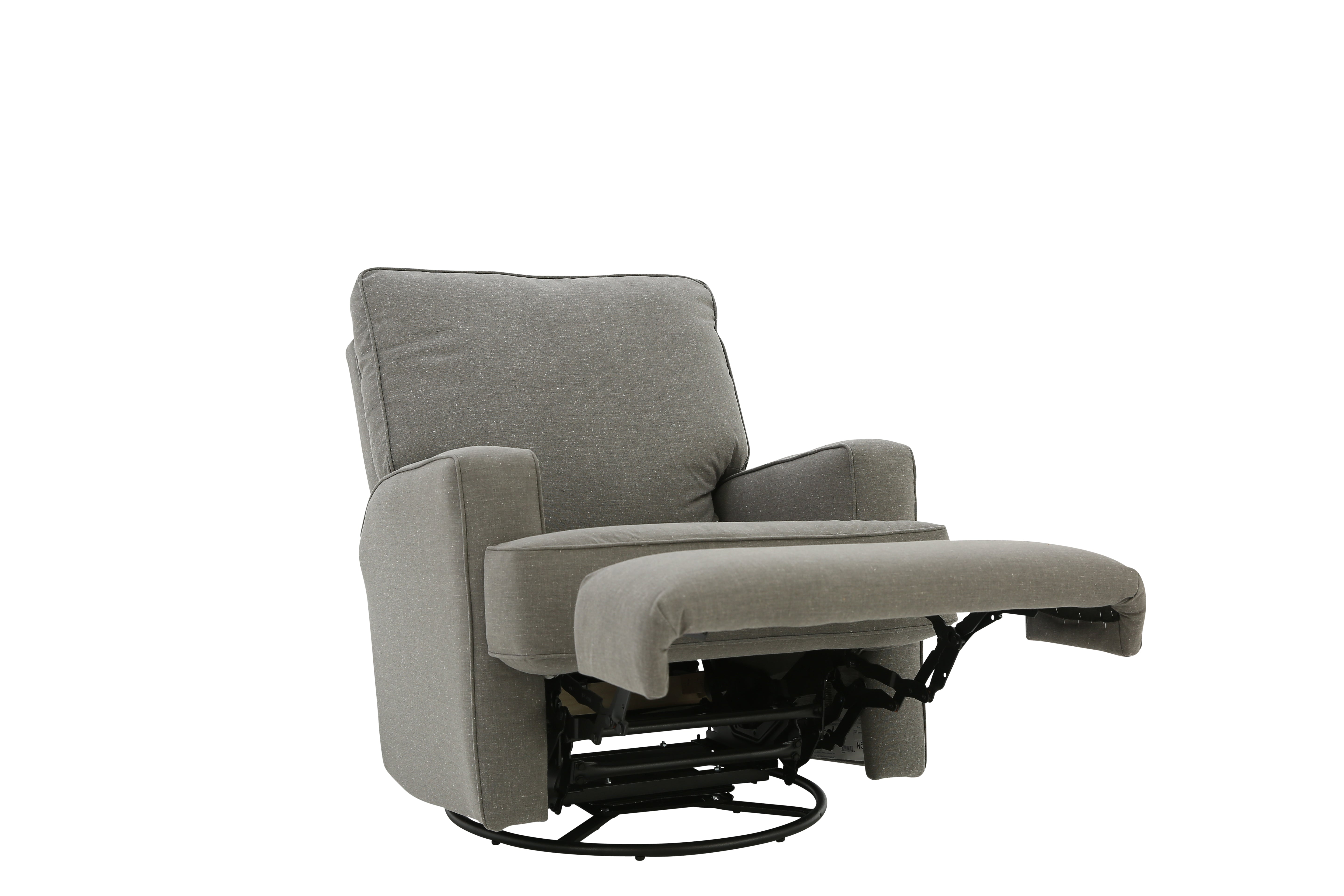 KERSEY CHARCOAL SWIVEL GLIDER RECLINER - Additional View 2