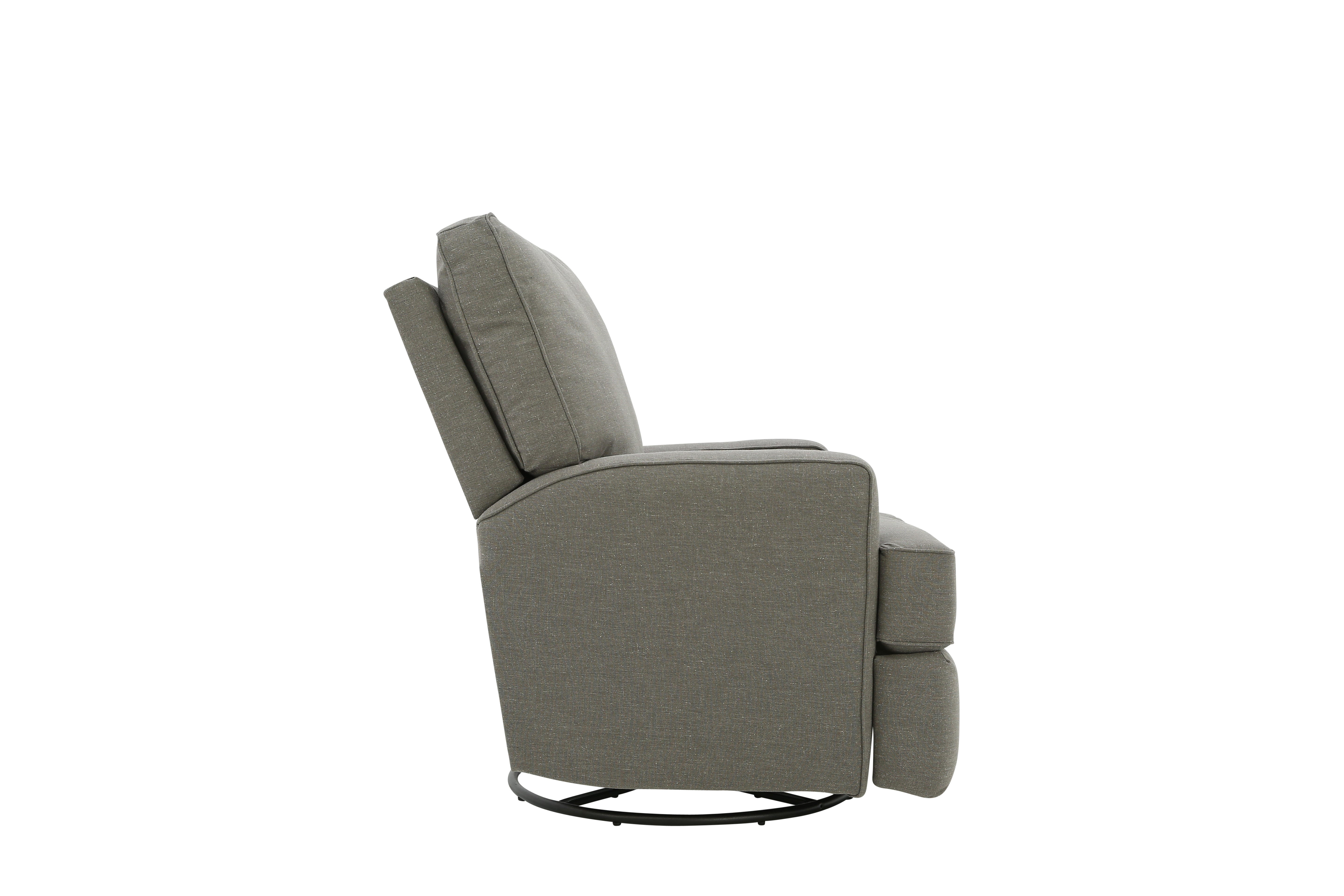 KERSEY CHARCOAL SWIVEL GLIDER RECLINER - Additional View 3