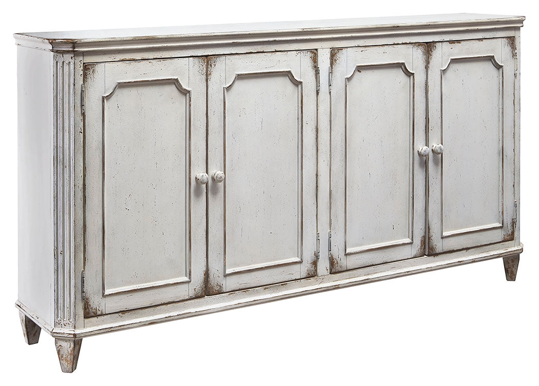 Ashley Furniture - MIRIMYN ANTIQUE WHITE DOOR ACCENT CABINET - Wood - Cabinets