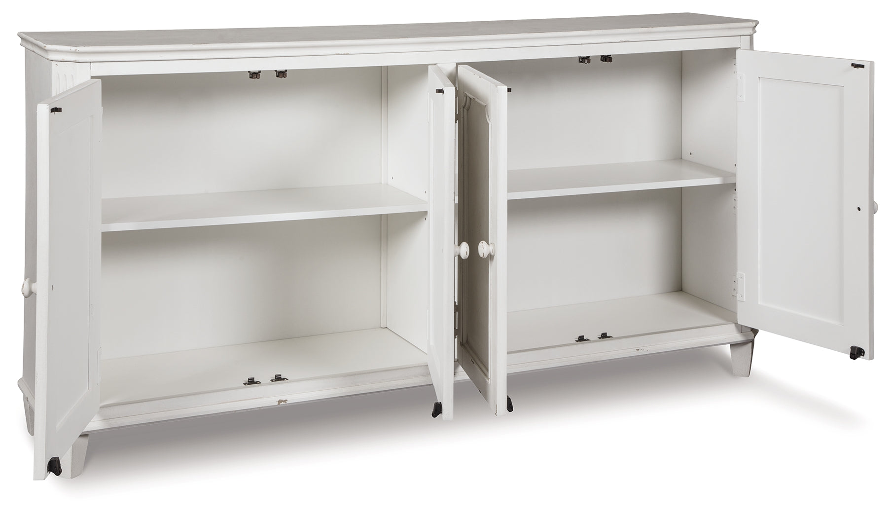 Ashley Furniture - MIRIMYN ANTIQUE WHITE DOOR ACCENT CABINET - Wood - Cabinets - Additional View 2