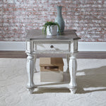 Liberty Furniture - MAGNOLIA MANOR RECTANGULAR END TABLE - White|Light Brown Wood - Tables - Additional View 1
