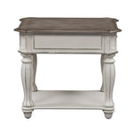 Liberty Furniture - MAGNOLIA MANOR RECTANGULAR END TABLE - White|Light Brown Wood - Tables - Additional View 3