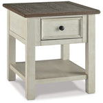 Ashley Furniture - BOLANBURG END TABLE - White Wood - Tables