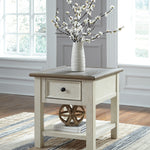 Ashley Furniture - BOLANBURG END TABLE - White Wood - Tables - Additional View 1