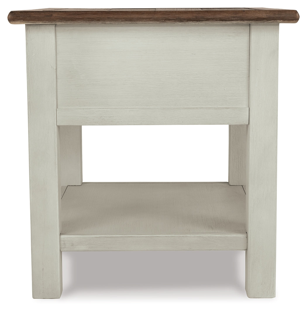 Ashley Furniture - BOLANBURG END TABLE - White Wood - Tables - Additional View 4