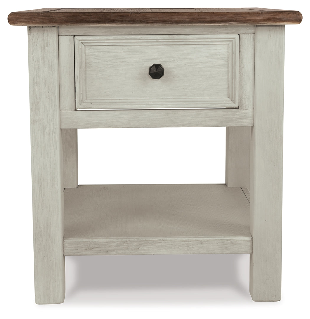 Ashley Furniture - BOLANBURG END TABLE - White Wood - Tables - Additional View 7