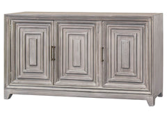 Grace Costell 3 Door Console - Gray