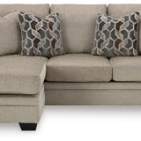 Ashley Furniture - Stonemeade Sofa Chaise - Taupe - Light Brown Fabric - Sofas - Additional View 3