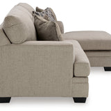 Ashley Furniture - Stonemeade Sofa Chaise - Taupe - Light Brown Fabric - Sofas - Additional View 4