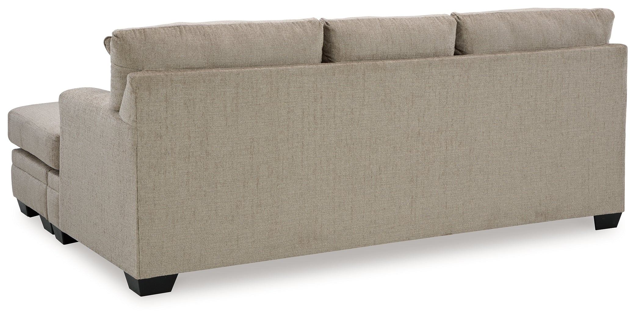 Ashley Furniture - Stonemeade Sofa Chaise - Taupe - Light Brown Fabric - Sofas - Additional View 5