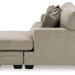 Ashley Furniture - Stonemeade Sofa Chaise - Taupe - Light Brown Fabric - Sofas - Additional View 6