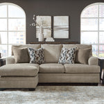 Ashley Furniture - Stonemeade Sofa Chaise - Taupe - Light Brown Fabric - Sofas - Additional View 7